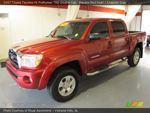 2007 Toyota Tacoma V6 PreRunner TRD Double Cab in Impulse Red Pearl