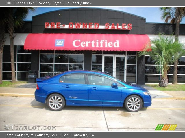 2009 Honda Civic Si Sedan in Dyno Blue Pearl