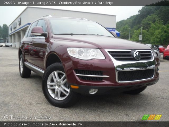 2009 Volkswagen Touareg 2 VR6 in Cranberry Red Metallic