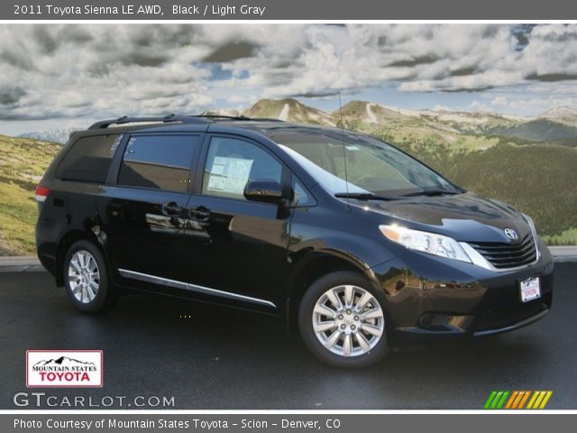 2011 Toyota Sienna LE AWD in Black