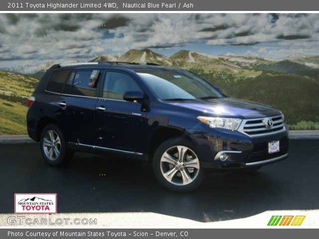 2011 Toyota Highlander Limited 4WD in Nautical Blue Pearl