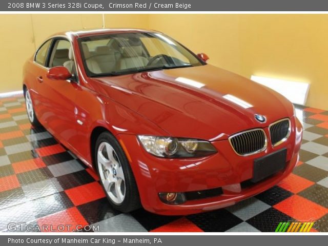2008 BMW 3 Series 328i Coupe in Crimson Red