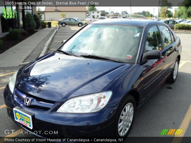 2005 Honda Civic LX Sedan in Eternal Blue Pearl