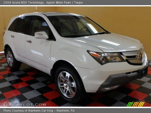 2009 Acura MDX Technology in Aspen White Pearl