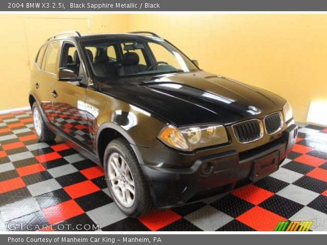 2004 BMW X3 2.5i in Black Sapphire Metallic