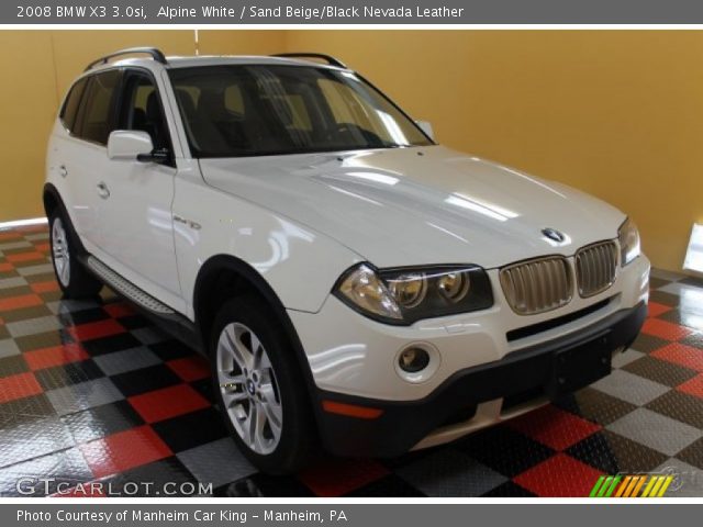 2008 BMW X3 3.0si in Alpine White