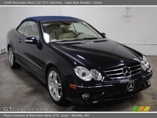 2008 Mercedes-Benz CLK 550 Cabriolet in Capri Blue Metallic