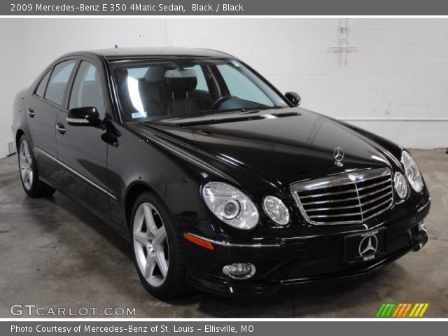 2009 Mercedes-Benz E 350 4Matic Sedan in Black