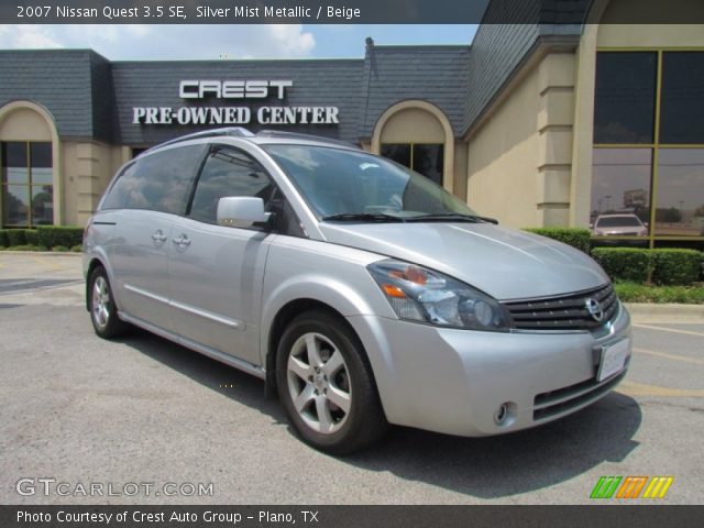 2007 Nissan Quest 3.5 SE in Silver Mist Metallic