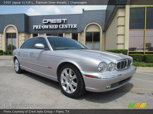 2005 Jaguar XJ XJ8 L in Platinum Silver Metallic