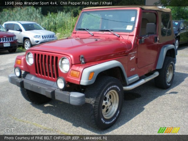 1998 Jeep Wrangler Sport 4x4 in Chili Pepper Red Pearl