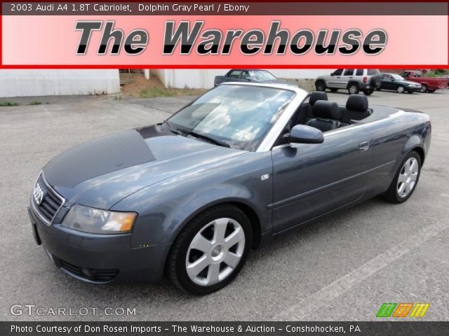 2003 Audi A4 1.8T Cabriolet in Dolphin Gray Pearl