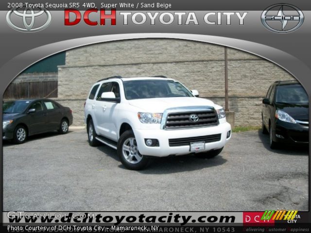 2008 Toyota Sequoia SR5 4WD in Super White