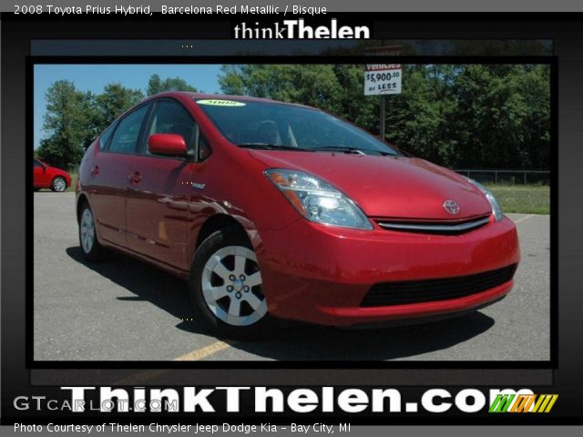 2008 Toyota Prius Hybrid in Barcelona Red Metallic
