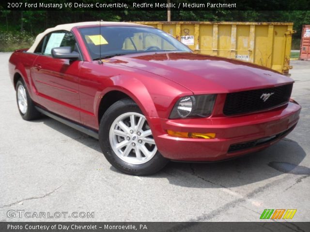 2007 Ford Mustang V6 Deluxe Convertible in Redfire Metallic