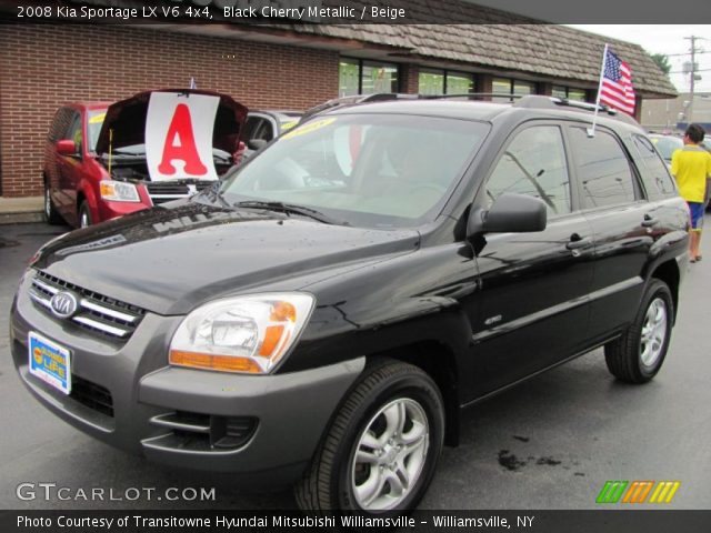 2008 Kia Sportage LX V6 4x4 in Black Cherry Metallic