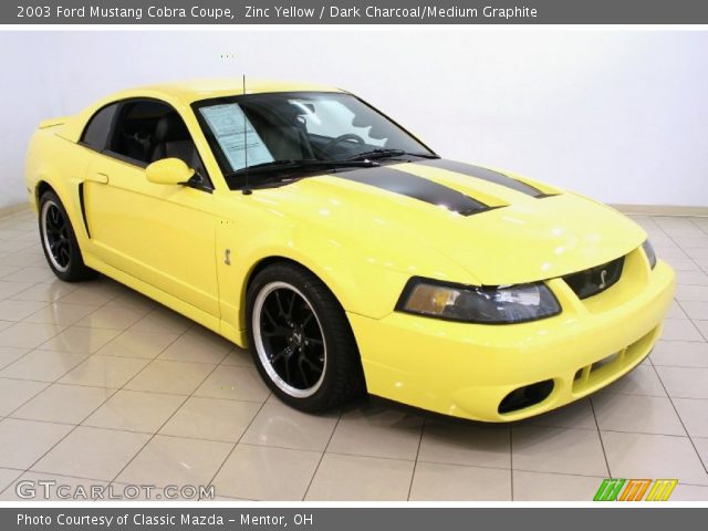 2003 Ford Mustang Cobra Coupe in Zinc Yellow