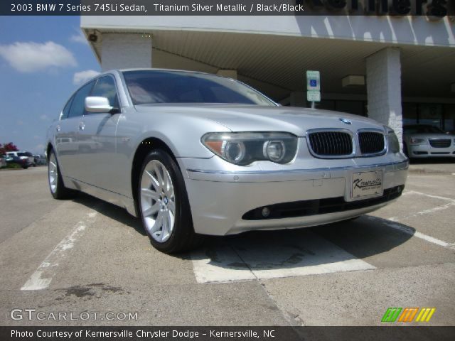 2003 BMW 7 Series 745Li Sedan in Titanium Silver Metallic