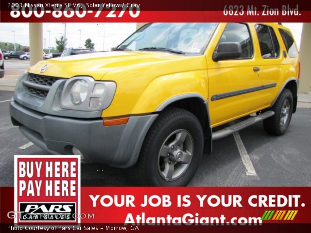 2003 Nissan Xterra SE V6 in Solar Yellow