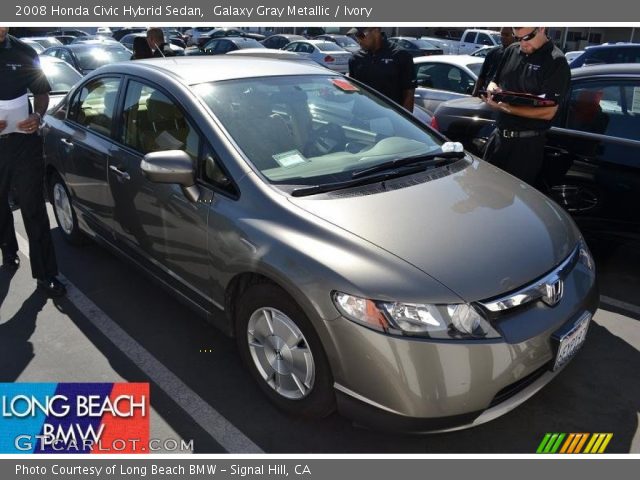 2008 Honda Civic Hybrid Sedan in Galaxy Gray Metallic