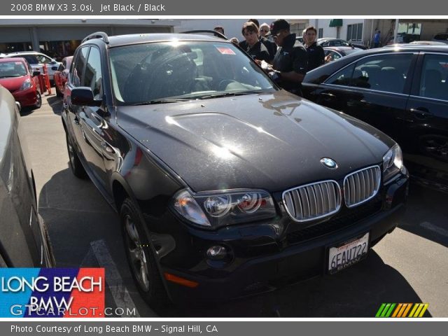 2008 BMW X3 3.0si in Jet Black