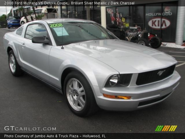 2008 Ford Mustang V6 Deluxe Coupe in Brilliant Silver Metallic