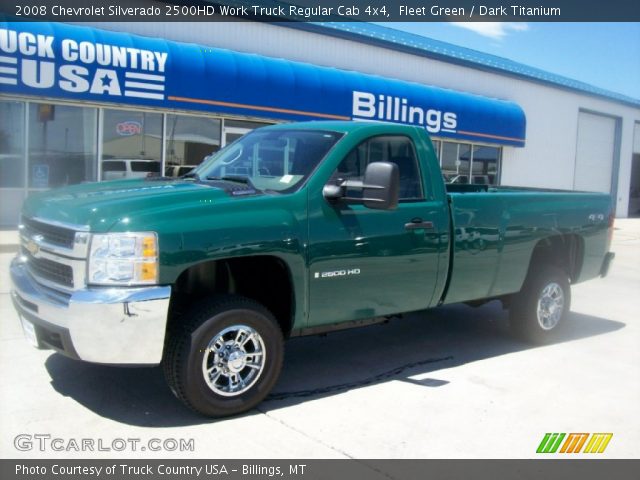 2008 Chevrolet Silverado 2500HD Work Truck Regular Cab 4x4 in Fleet Green