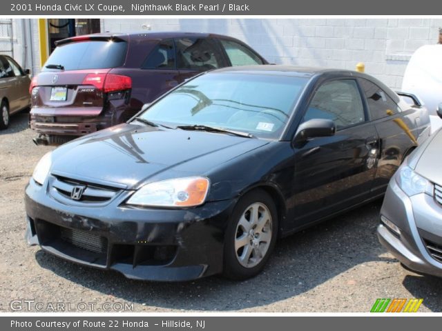 2001 Honda Civic LX Coupe in Nighthawk Black Pearl