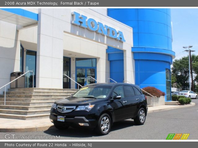 2008 Acura MDX Technology in Formal Black