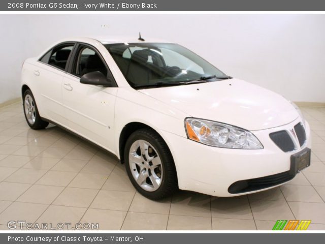 2008 Pontiac G6 Sedan in Ivory White