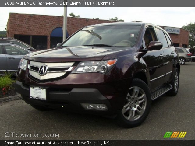 2008 Acura MDX Technology in Dark Cherry Pearl