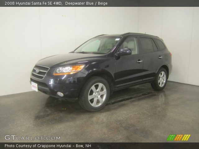 2008 Hyundai Santa Fe SE 4WD in Deepwater Blue