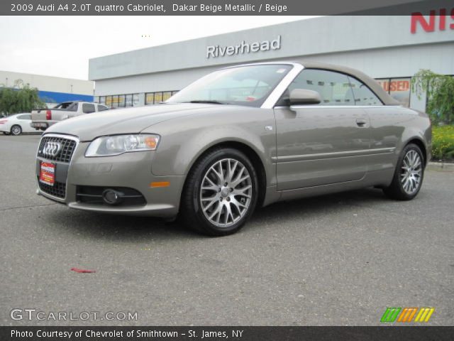 2009 Audi A4 2.0T quattro Cabriolet in Dakar Beige Metallic