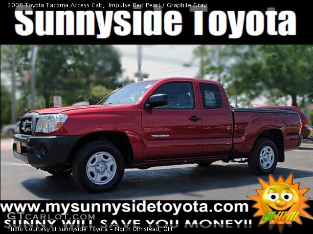 2008 Toyota Tacoma Access Cab in Impulse Red Pearl