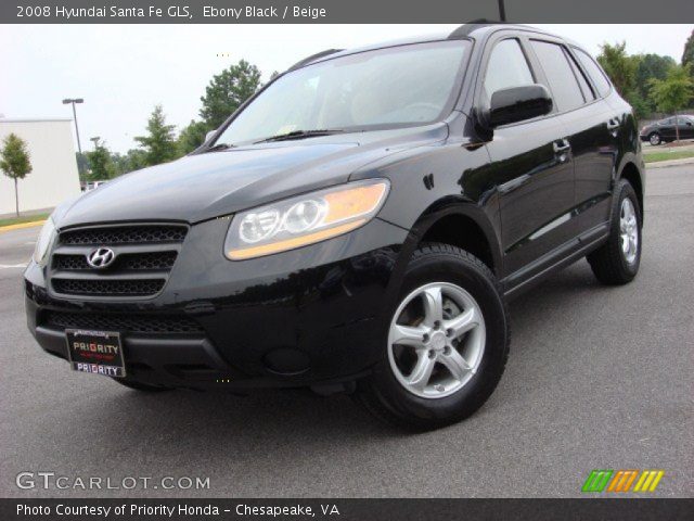2008 Hyundai Santa Fe GLS in Ebony Black