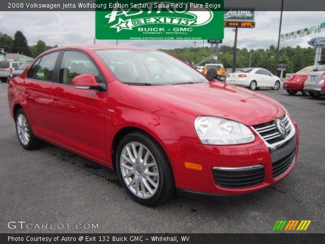 2008 Volkswagen Jetta Wolfsburg Edition Sedan in Salsa Red