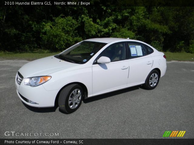 2010 Hyundai Elantra GLS in Nordic White