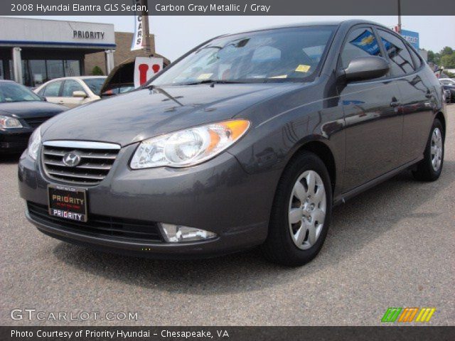 2008 Hyundai Elantra GLS Sedan in Carbon Gray Metallic