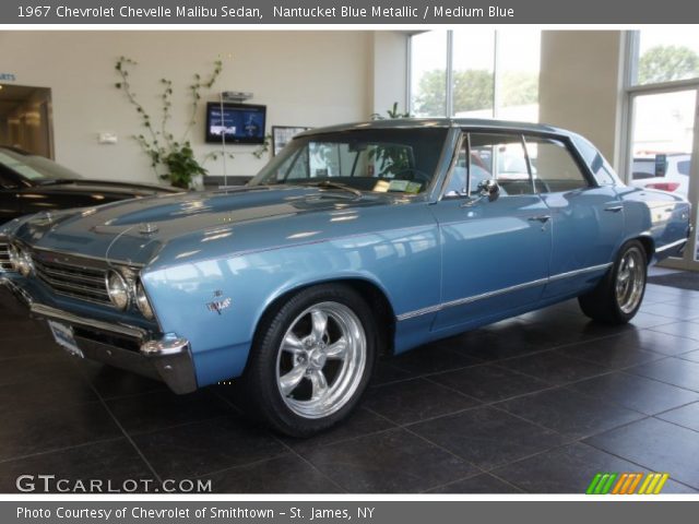 1967 Chevrolet Chevelle Malibu Sedan in Nantucket Blue Metallic