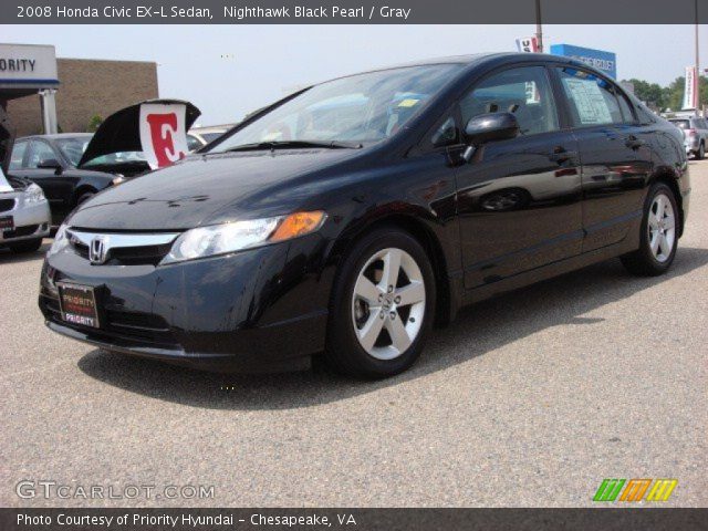 2008 Honda Civic EX-L Sedan in Nighthawk Black Pearl