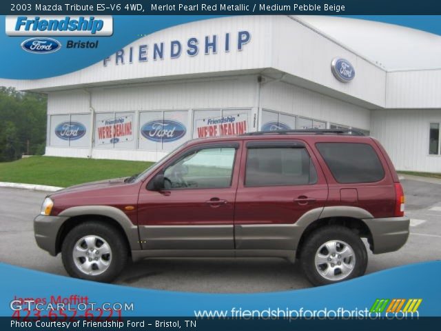 2003 Mazda Tribute ES-V6 4WD in Merlot Pearl Red Metallic