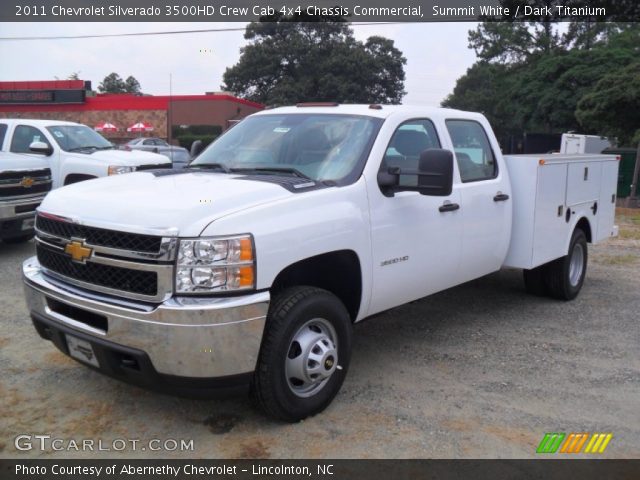 2011 Chevrolet Silverado 3500HD Crew Cab 4x4 Chassis Commercial in Summit White