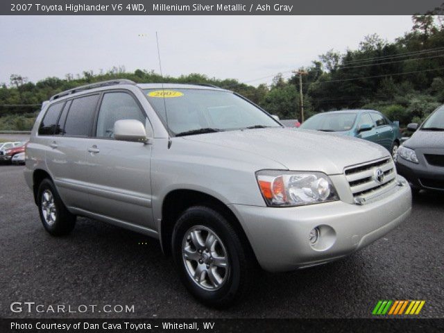 2007 Toyota Highlander V6 4WD in Millenium Silver Metallic