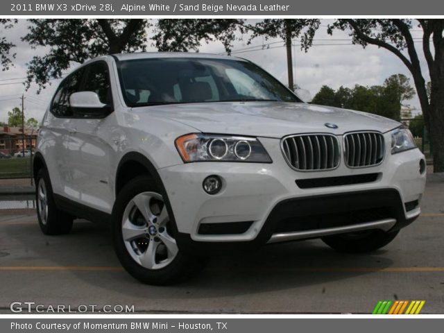 2011 BMW X3 xDrive 28i in Alpine White