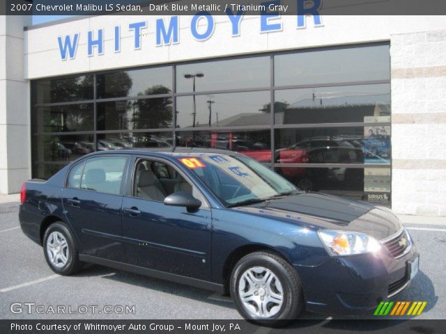 2007 Chevrolet Malibu LS Sedan in Dark Blue Metallic
