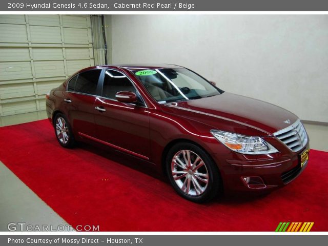 2009 Hyundai Genesis 4.6 Sedan in Cabernet Red Pearl