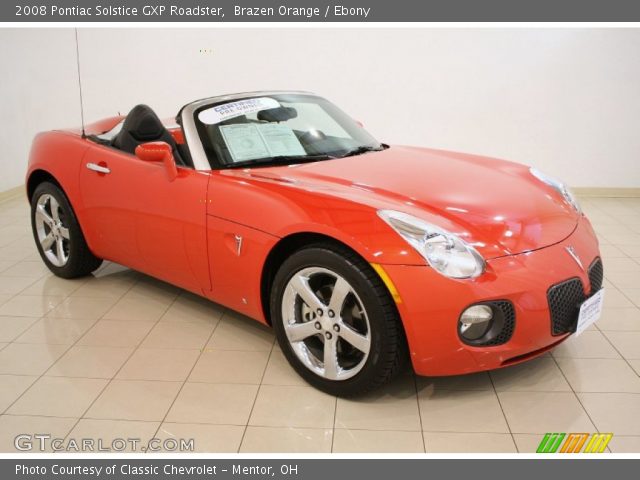 2008 Pontiac Solstice GXP Roadster in Brazen Orange