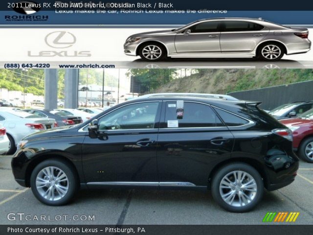 2011 Lexus RX 450h AWD Hybrid in Obsidian Black
