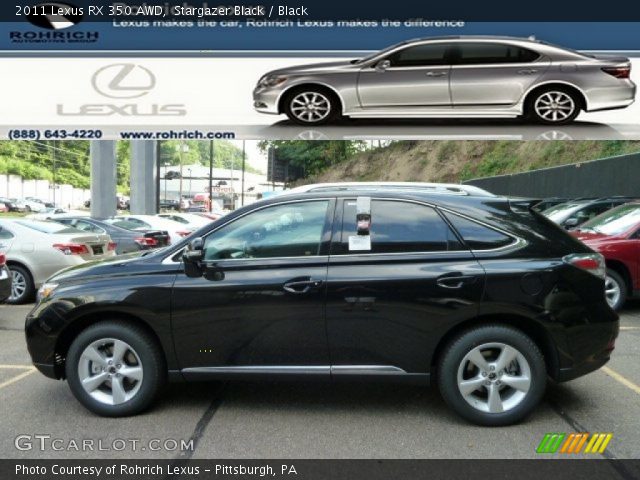 2011 Lexus RX 350 AWD in Stargazer Black