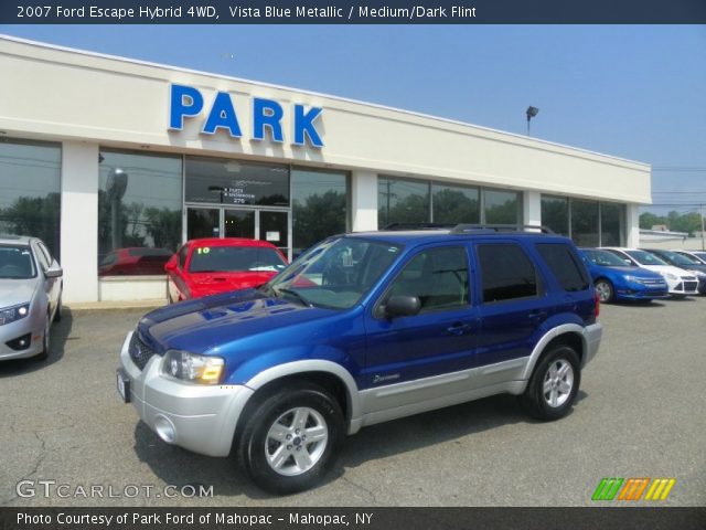 2007 Ford Escape Hybrid 4WD in Vista Blue Metallic